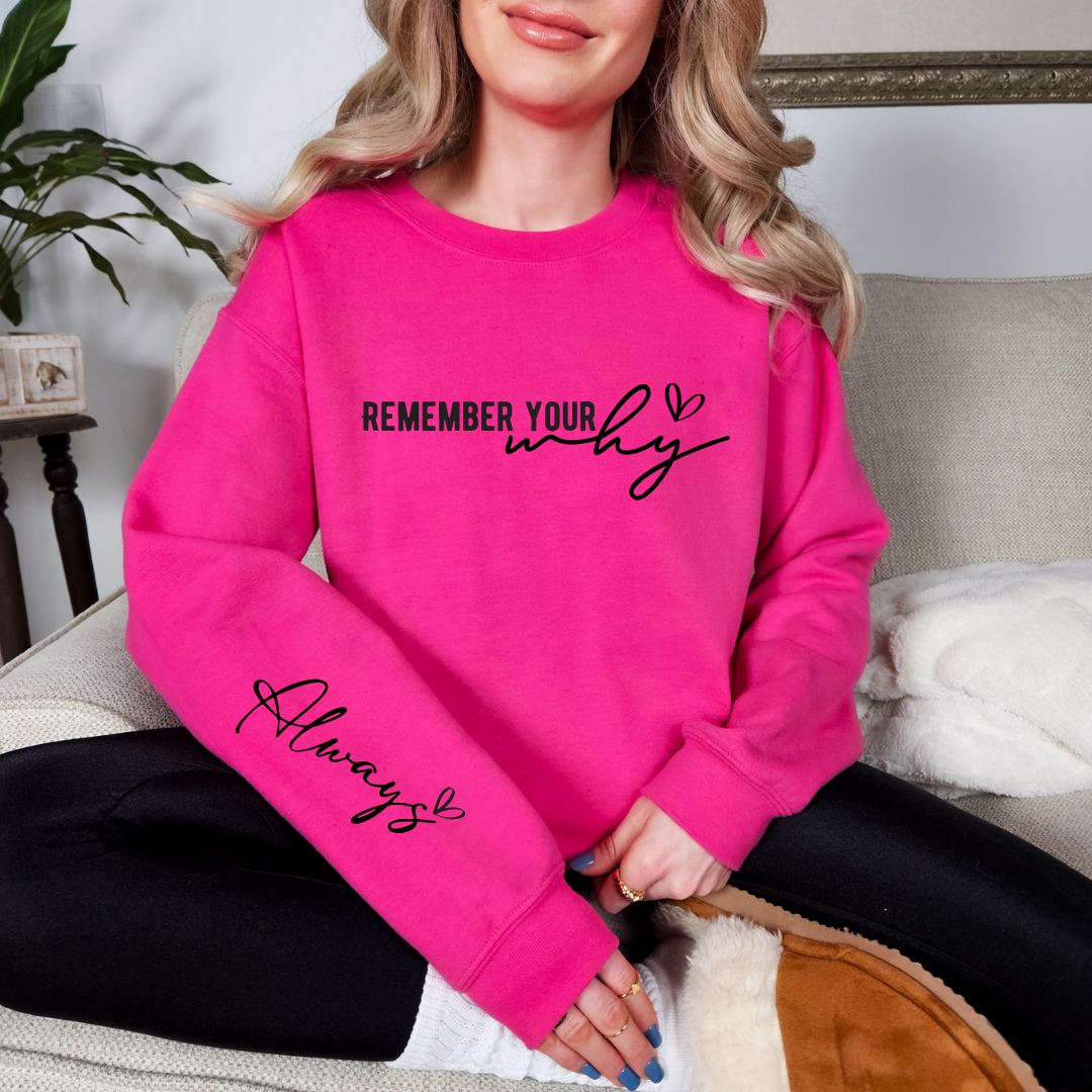 Remember your Why Crewneck PREORDER