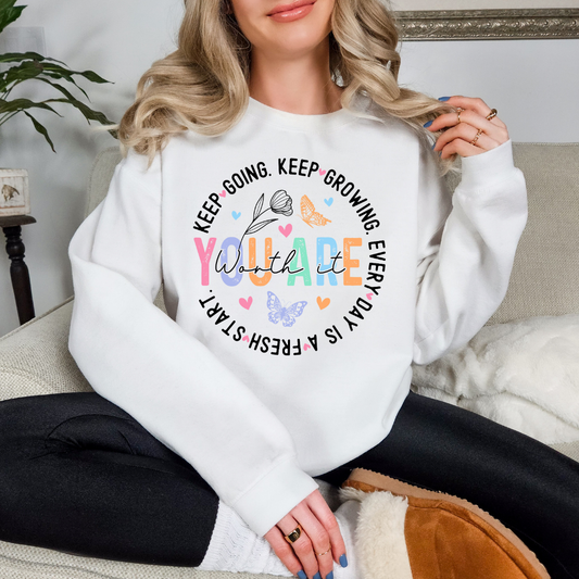 You are worth it Crewneck PREORDER