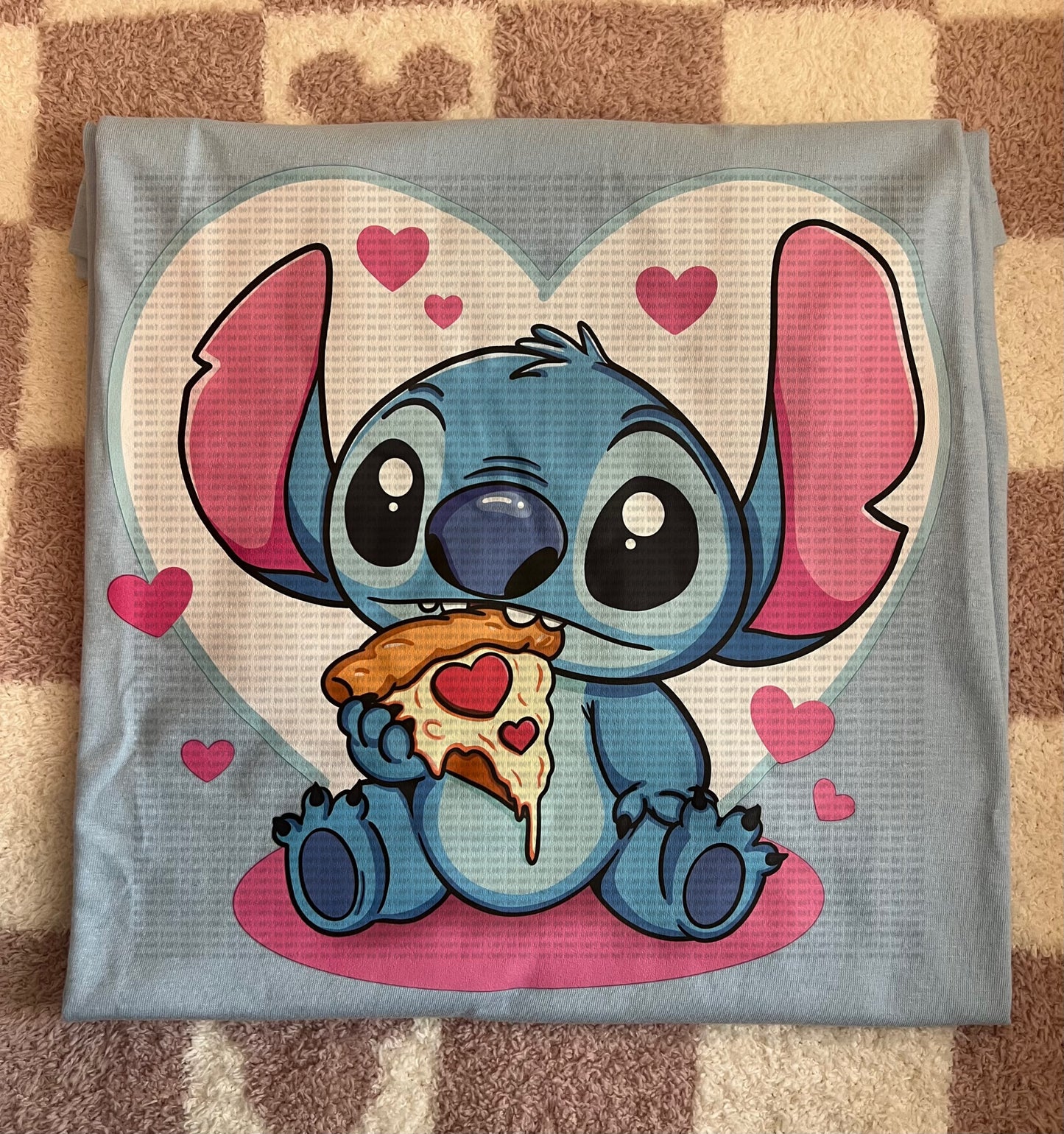 Blue Alien Pizza Tee